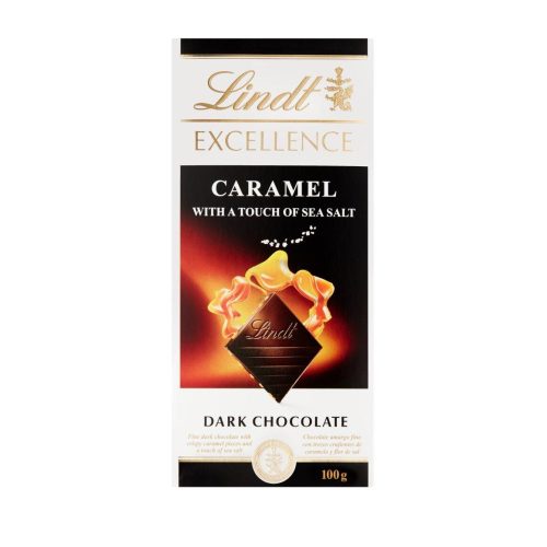 LINDT EXCELLENCE CARAMEL & SEASALT 100G - Image 1